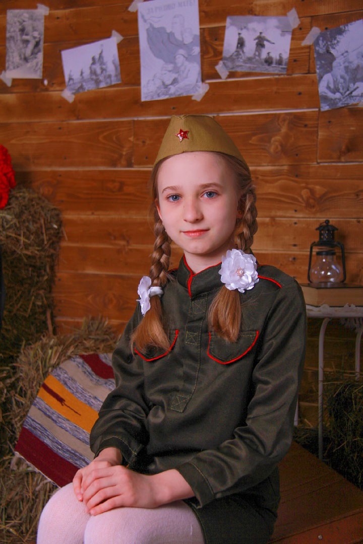 Фотосессия девочки на 9 мая